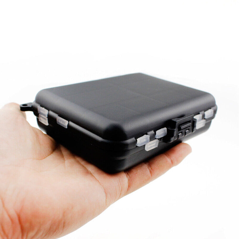 Double Sided Folding Fishing Tackle Box Multi Compartment Bait Hook Storage