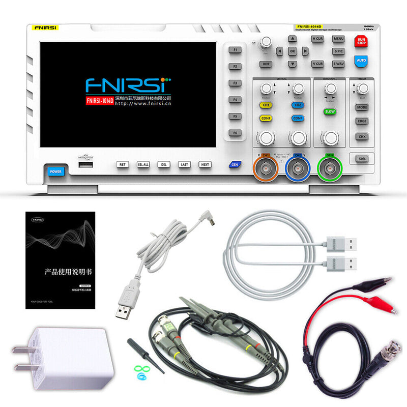 2 in 1 2 Channels 7 inch TFT LCD Digital Oscilloscope Signal Generator