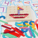 Soft Nail Geoboard with Cards Intellectual Children Party Board Games Supply