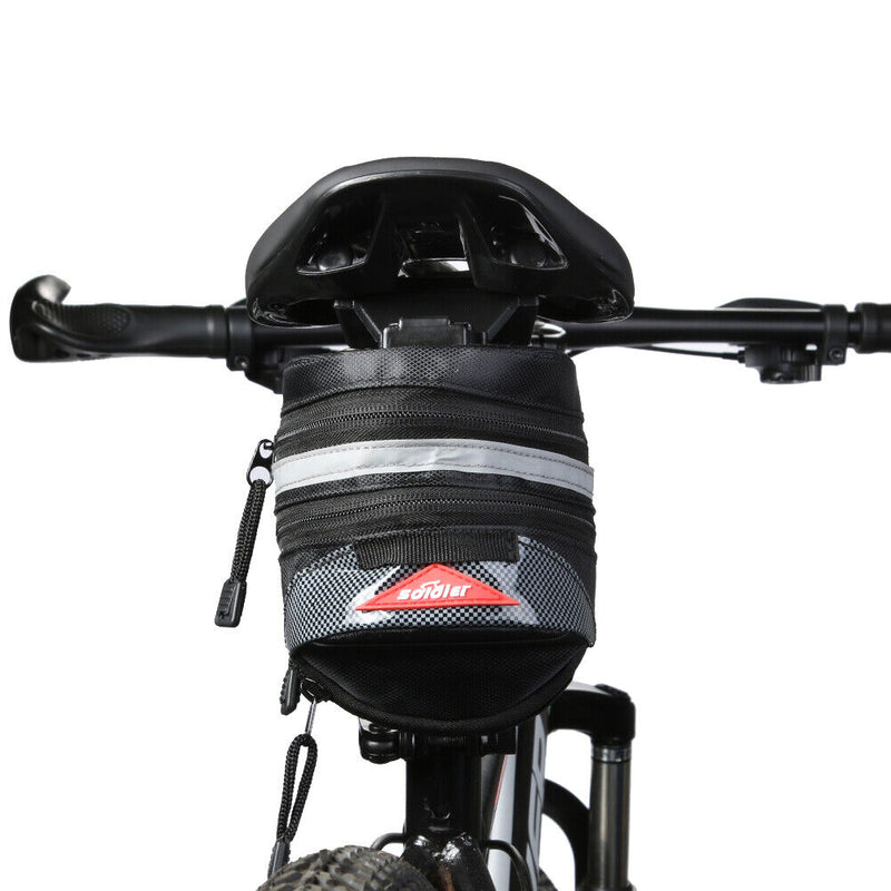 Storage saddle bag reflective bicycle seat rear bags bicycle equipment