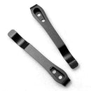 1PCS Gray Titanium Deep Carry Pocket Clip & Screw Set For Folder