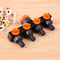 Plastic 4 Valve Way Branch Controller Garden Hose Pipe Splitter Drip