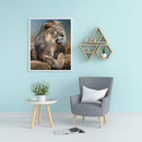 5D DIY Full Round Drill Diamond Paint Lion Mosaic Rhinestone Drawing Picture Kit