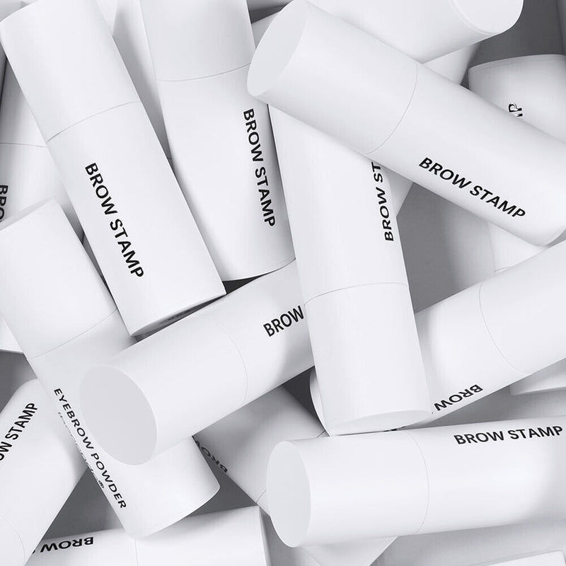 Waterproof Eyebrow Powder Stamp Brow Stencils Lasting Kit (Ash Brown)