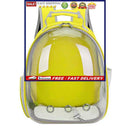 Pet Travel Carrier Transparent Space Capsule Cat Bubble Backpack (Yellow)