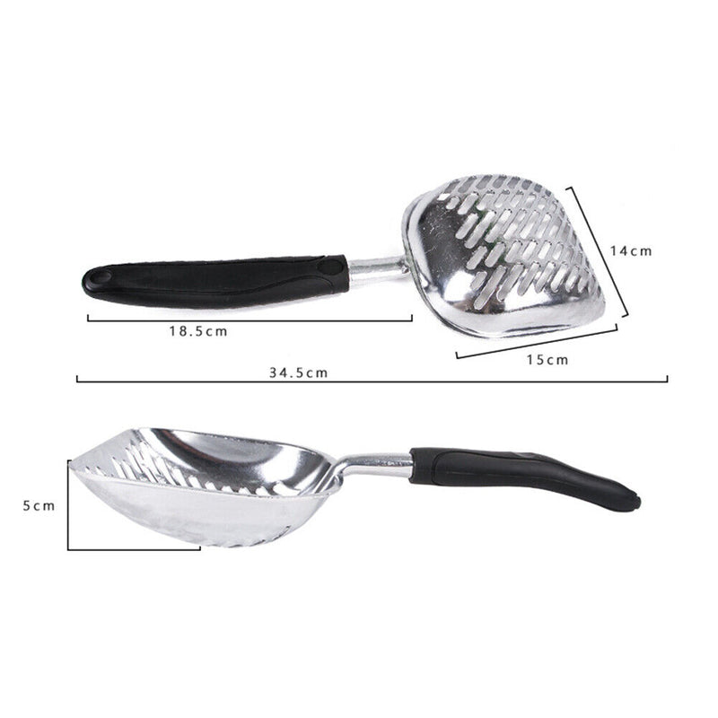 Aluminum Alloy Cat Litter Shovel Kitten Sand Scoop Metal Pet Poo Cleaning Too