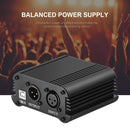 48V Phantom Power Supply USB Power Adapter for Micro Condenser Microphone
