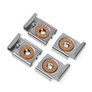 Bathroom Supply Hanging Holder Fix Clip Mirror Cabinet Bracket Glass Clamp