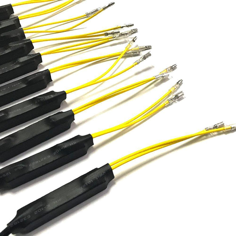 5 Pair Motorcycle Indicator Turn Signal Decoder LED Light Blinker Resistor