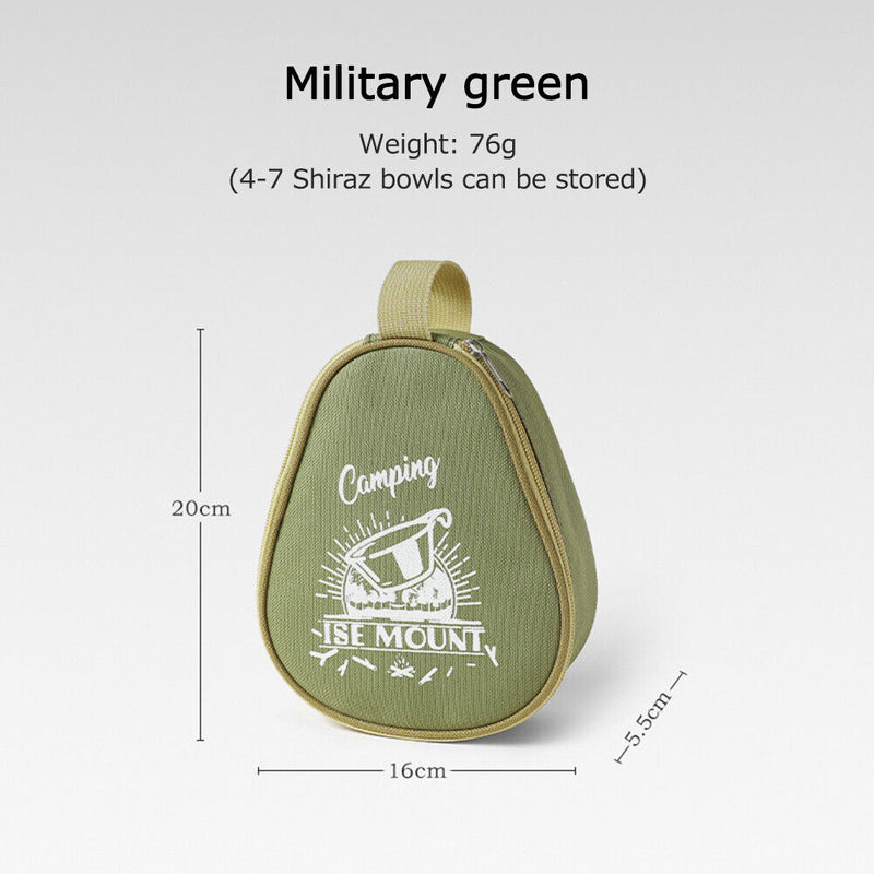 #A Outdoor Bowl Storage Bag Waterproof Tableware Cups Carry Case Organizer