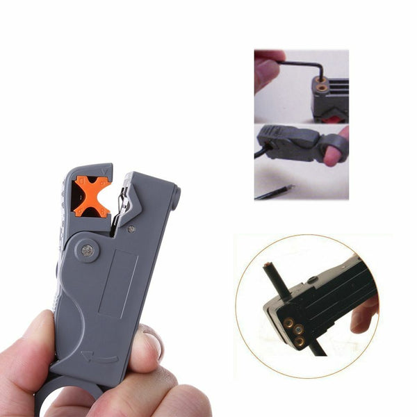 Double Blades Hot Tool Automatic Cable Cutter Wire Stripper Stripping Pliers