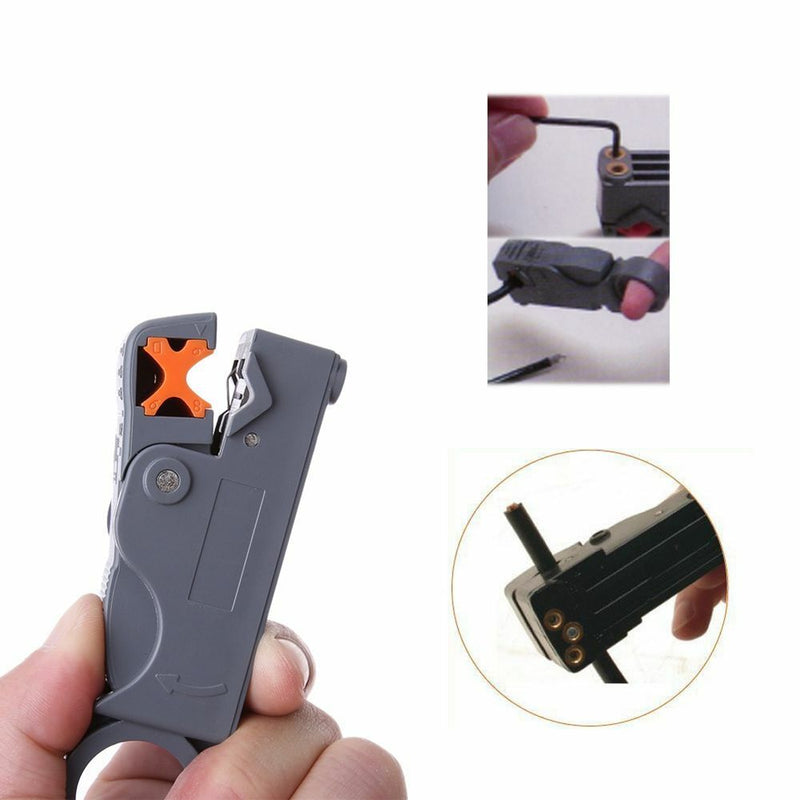 Double Blades Hot Tool Automatic Cable Cutter Wire Stripper Stripping Pliers