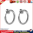 Fashion Hoop Earrings Round Ear Nose Piercing for Unisex Jewelry (Style 1) Newly