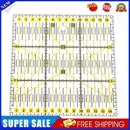 5pcs DIY Square Patchwork Tailor Yardstick Cloth Cutting Rulers Sewing Tool