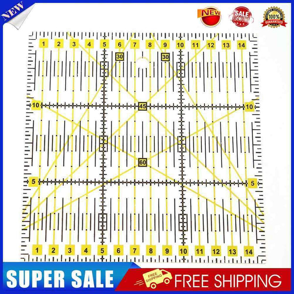 5pcs DIY Square Patchwork Tailor Yardstick Cloth Cutting Rulers Sewing Tool