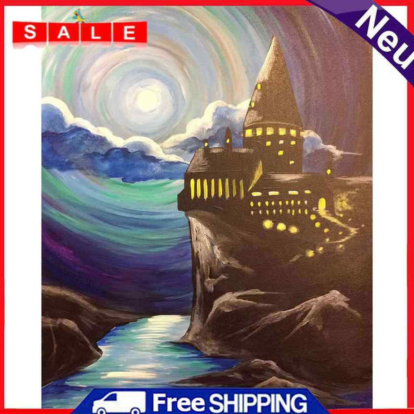 Oil Paint By Numbers Little Monster Frameless Picture Craft Kit for Living Room