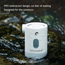 4 in 1 Mini Electric Inflatable Air Pump USB Outdoor Camping Light (White) Newly