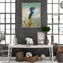 Full Embroidery DIY 14CT Stamped Canvas Art Cross Stitch Kingfisher on River Kit