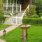 Bird Bath & Feeder Traditional Pedestal Free Standing Outdoor Table Garden S7M9