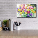 Bouquet Oil Painting By Numbers DIY Canvas Hand Painted Wall Picture Decor