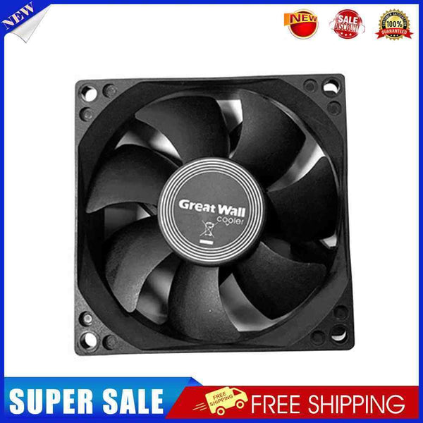Silent Fan for Computer Cases Chassis Cooling Fan Hydraulic Bearing (8cm)