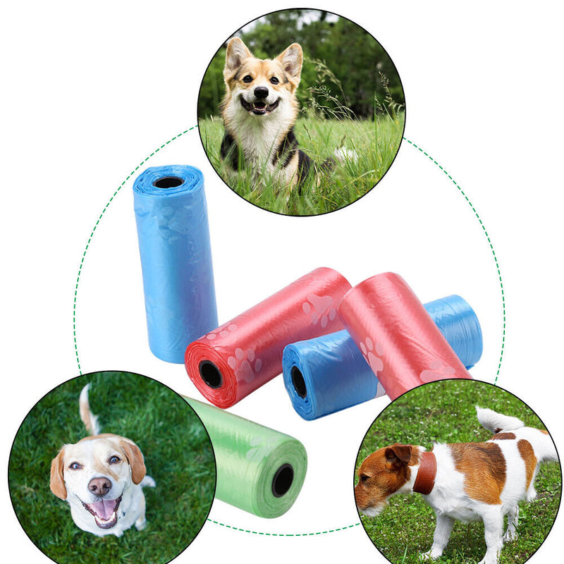 Puppy Poop Collector Dispenser Pet Dog Waste Bags Outdoor Plastic Garbage B