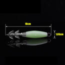 1pc 14g/10cm Luminous Simulation Squid Jig Hook Hard Fishing Lure Bait