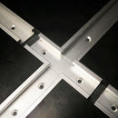 Woodworking Aluminum Miter T-track Connector Fixture for Router Table (B) Newly
