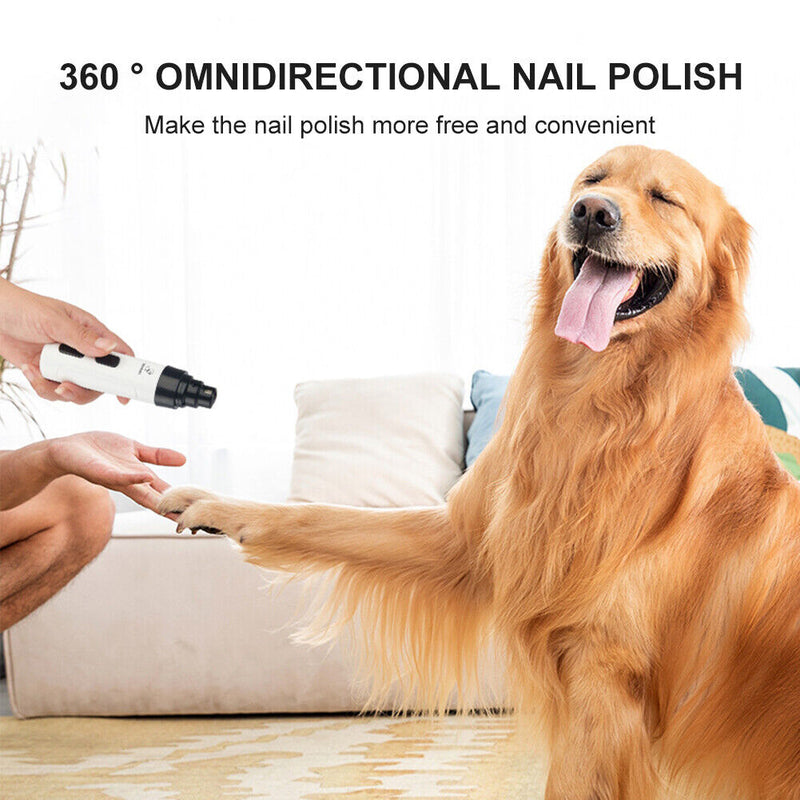 Electric Dog Nail Clippers Nail Grinders Pet Quiet Cat Paws Trimmer Tools