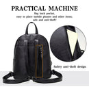 Fashion Leather Women Backpack Shoulder Bag for Teenager Girls Student Daypack