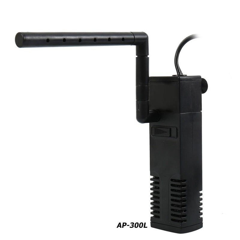 Aquarium Submersible Filter Electric Fish Tank Water Oxygen Pump (AP-300L) Newly