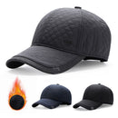 Dad Hats Baseball Cap With Windproof Earflaps Winter Warm Middle-aged Men Cap