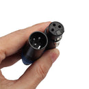 1 Pair XLR 3Pin Male Female DIY Audio Cable Connectors Solder Plug (Blue) Newly