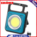 COB Flashlight Portable Magnetic Repair Working Lamp Mini Key Light (Blue)