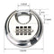 Door Warehouse 4-Position Combination Disc Padlock Rust-Proof Stainless Steel