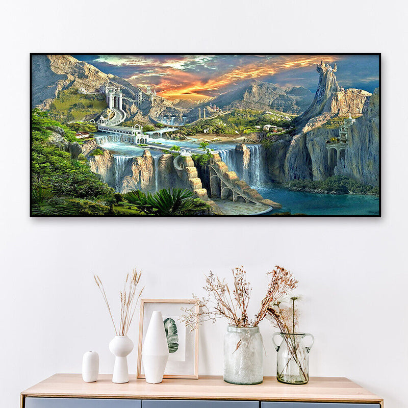 Drawing Kit 5D Art Diamond Painting Amazing Landscape DIY Full Round Drill Cr