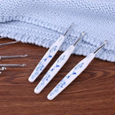 9pcs 2-6mm Crochet Hook Kit Scarf Knitting Needle Sweater Weaving Craft Gift