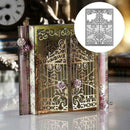 Metal Steel Cutting Dies Lace Fence Door Frame Scrapbookind DIY Stencil T5 E6B4