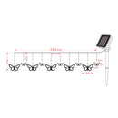 Solar Butterflies Led Lighting Strings Create Atmosphere for Holiday Party