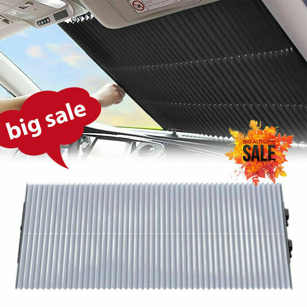 Car Sun Shade Sunscreen Retractable Front Car Windshield Plate Shading Hot Y4H8