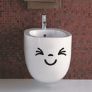 Bathroom Toilet Funny Smile Wall Stickers Washroom Wall Decals House Decor
