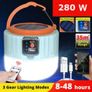 Market Searchlight USB Rechargeable Lamp Emergency Light Solar LED Lantern