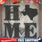 5D DIY Full Drill Diamond Painting Letter Cross Stitch Mosaic Kit (JH055)