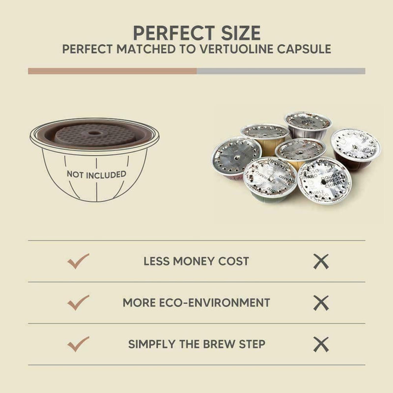 For Nespresso Vertuo and Vertuoline Refillable Food Capsules Grade Silicone Y8W6