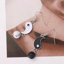 Asymmetry Drop Stud Earrings Yin Yang Dangle Earrings Tai Chi Earrings Gossip