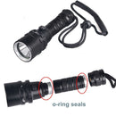 Rope Snorkeling Accessories Diving Flashlight Scuba Dive Lamp Underwater Torch