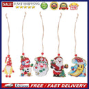 Christmas Diamond Pendant 5D DIY Mosaic Kit Double-sided Rhinestone Decoratio