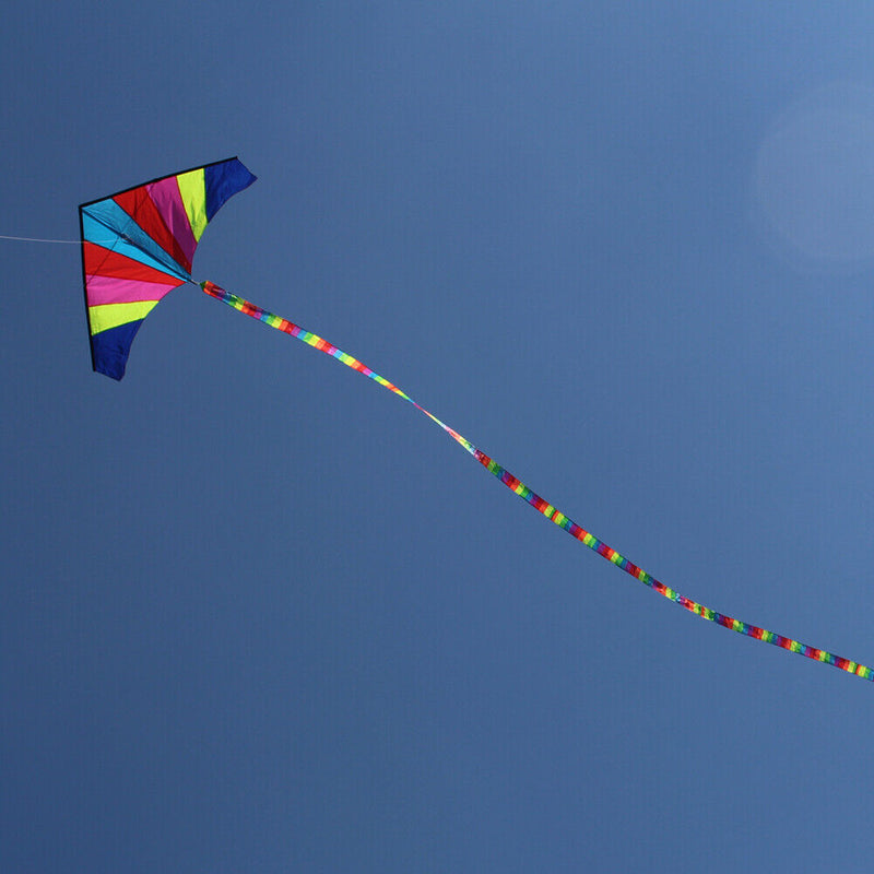 10 Meters Rainbow Bar Kite Tail for Delta Kite Stunt Kite Kite Accessory
