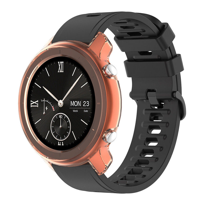 TPU Watch Case Cover for Amazfit GTR 42mm Smart Watch Accessories (Orange) Newly