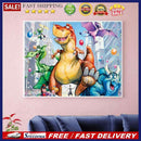 5D DIY Full Drill Diamond Painting Dinosaur Cross Stitch Craft Kits Needlework